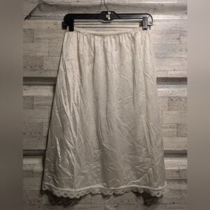 Dena Elegant Cream A-Line Skirt